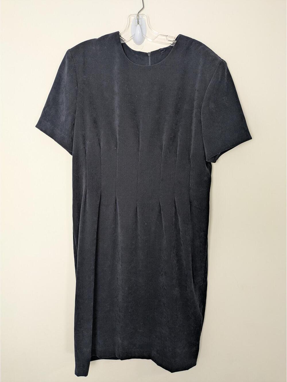Vintage Positive Attitude Women’s Black Sheath Dress Size Large Cocktail Dinner